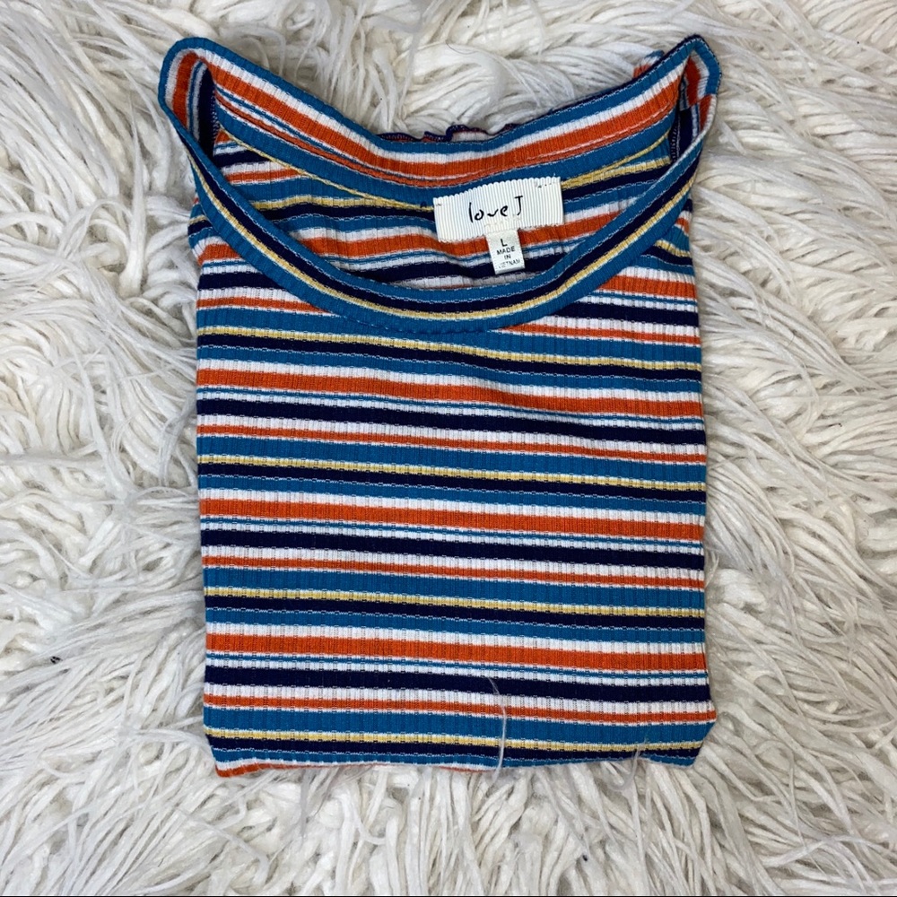 stripped crop top